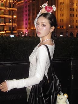Yedinas Streetwear Slim Mesh Tops Long Sleeve Graphic T Shirts Korean Fashion 2000s Clothes Y2k Tees Female Clothing Spring Chic