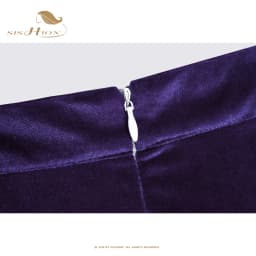 SISHION Purple Black Autumn Winter Women Skirt Stretch Bodycon Straight Casual Work OL Office Pencil Velvet Sexy Skirts SS0028