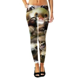 Women Leggings Fashion 3D Digital Printing Sloth Collage/Rats/Doge Leggings Sexy Elastic Female Skinny Leggings Harajuku DDK5