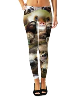 Women Leggings Fashion 3D Digital Printing Sloth Collage/Rats/Doge Leggings Sexy Elastic Female Skinny Leggings Harajuku DDK5
