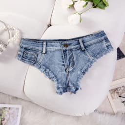 New Sexy Summer Denim Shorts Hot Pants Women's Low Rise Stretch Mini Denim Shorts Beach Party Clubwear
