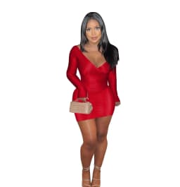 Women Casual Solid 2 Piece Set Tracksuits Wrapped Off Shoulder Long Sleeve Shirts Crop Top + Peach Hips Mini Skirts Streetwear