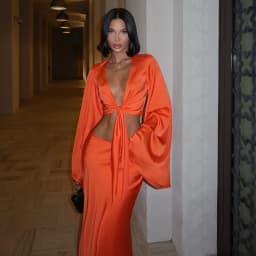 Suits Sets Women Fashion Sexy Streetwear Solid Flare Sleeves Deep V-Neck Tracksuits (Tops+Long Skirts)Matching 2 Pieces Female