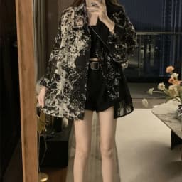 2025 Long Sleeve Shirts Women Loose Tie Dye Gothic Streetwear Casual Tops Woman Blouses Vintage Fashion Design Shirts Female