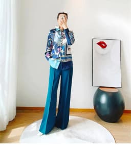 ZAROY Women Vintage Print Baroque Shirts and Blouses Long Sleeve Polo Neck Elegant Blouses Luxury Runway Shirt Blusa Mujer