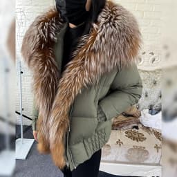 MMK 2023 Winter Women Warm White Duck Down Jacket Natural Real Fox Fur Collar Hood Puffer Coat Thick Luxury Outerwear