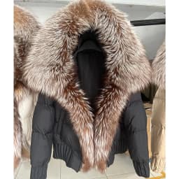 MMK 2023 Winter Women Warm White Duck Down Jacket Natural Real Fox Fur Collar Hood Puffer Coat Thick Luxury Outerwear