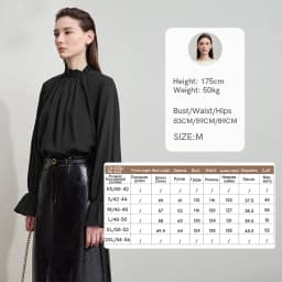 AMII Women's Blouse Simple Loose Stand Collar Butterfly Sleeve Shirts and Blouses 2025 Autumn New Office Ladies Tops 12543102
