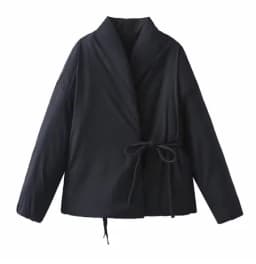 Luxury Brand Women's Clothing Warm Long Sleeves Cotton Coats Autumn Winter Versatile Belts Black Red Grey Jackets for Women
