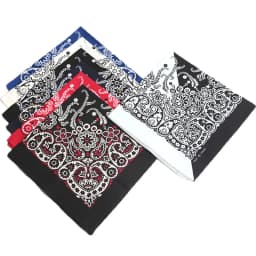 55cm*55cm Fashion Cotton Hip Hop Head Scarf Paisley Square Scarves Headwear Bandanna Hair Band Neck Wrist Wrap Band Accessories
