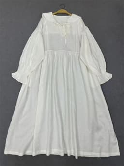 Johnature Retro Linen Doll Collar Long Sleeve Dress Loose Solid Color Casual New Women Long Dresses For Spring Autumn