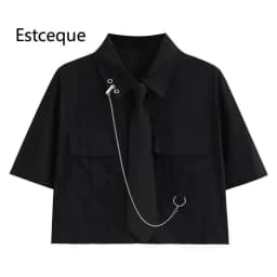 New 2025 Summer Pant Suit Woman Korean Loose Solid Two-piece Set Women's Shirt + Pants Womens Two Peice Sets