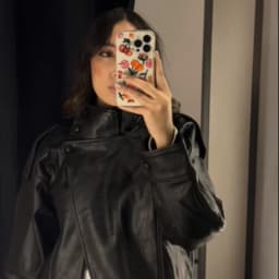 Women's Autumn Fashion Standing Collar Leather Jackets Windproof Loose Fold Coats Vintage Style High Street Outdoors Clothes