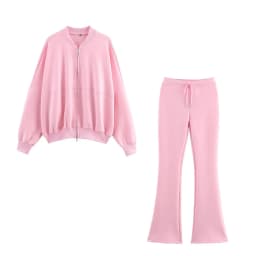 Women's Tracksuit Cotton Zipper Cardigan Sets To Woman Fall Outfits Woman 2025 Long Sleeve Sportswear Sport Outfit Pantsuit