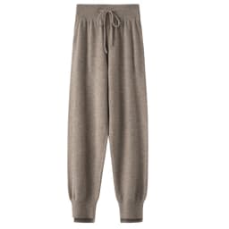 ANGEL Women Lantern Pants Autumn Winter Thick Pure Wool Pants 100% Merino Wool Knitwear Simple Style Soft Warm Korean Trousers