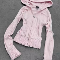 Vintage Sweatshirt 2-Piece Set Y2k Goth Harajuku Korea Coat+Pants Slim High Street Winter Basics Fashion Pink Sportswear Set