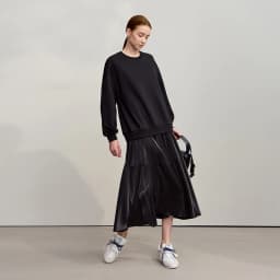 Amii Patchwork Women's Dress 2025 Winter New Casual Versatile Warm Sweater O-Neck Loose A Line Sweatershirt Dress Women 12544123