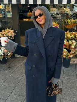 Vintage Striped Lapel Long Blazer Jackets Women Chic Shoulder Pad Button Pocket Loose Overcoat Autumn Commuting Street Wear 2025