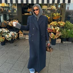 Vintage Striped Lapel Long Blazer Jackets Women Chic Shoulder Pad Button Pocket Loose Overcoat Autumn Commuting Street Wear 2025