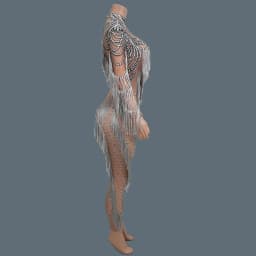 Classic Spandex Tassel Jumpsuit for Women Nightclub Party Sexy Elastic Jumpsuit Event Showgirl Stage Performance Costume Huichen