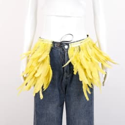Mardi Gras Feather skirt Halloween costume party mini skirt stage performance props accessories in various colors