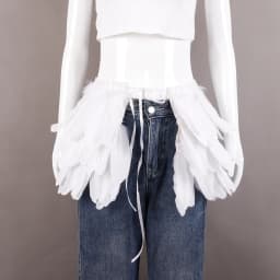 Mardi Gras Feather skirt Halloween costume party mini skirt stage performance props accessories in various colors