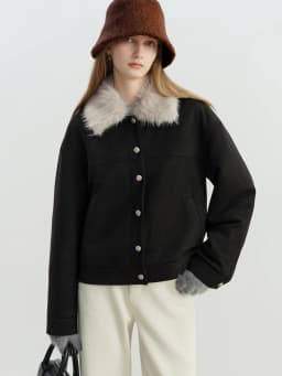 ZIQIAO Wool Solid Color Temperament Plain Warm Fisherman Hat Female 2025 Winter New Style Face Small Basin Hat Ins All-match