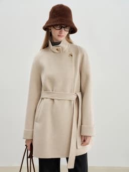 ZIQIAO Wool Solid Color Temperament Plain Warm Fisherman Hat Female 2025 Winter New Style Face Small Basin Hat Ins All-match