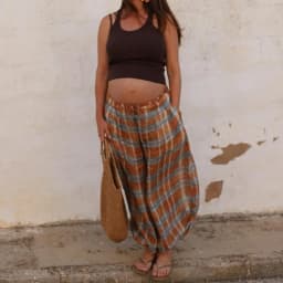 Women Baggy Balloon Pants Bubble Pleated Oversized Bloomers Wide Leg Lantern Harem Bloomer Pants