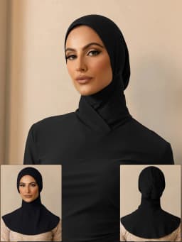 1PCS Fashion Headscarf for Modern Muslim Women Summer Bath Swim Hijab Swimming Instant Turban Women Extended Neck Design ﻿