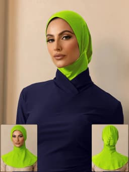 1PCS Fashion Headscarf for Modern Muslim Women Summer Bath Swim Hijab Swimming Instant Turban Women Extended Neck Design ﻿