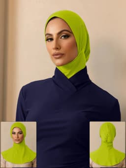 1PCS Fashion Headscarf for Modern Muslim Women Summer Bath Swim Hijab Swimming Instant Turban Women Extended Neck Design ﻿