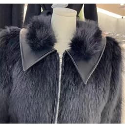 2026 Autumn Winter Women's New Motorcycle Wind Spice Girl Coat Short Fashion Jacket Female Leather Imitation Fox Fur Overwear