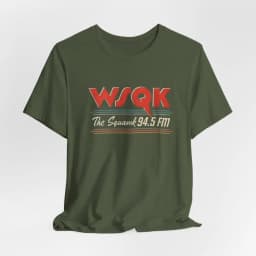 WSQK THE SQUAWK 94.5 Shirt Vintage Radio Tee Scifi Tshirt Graphic T Shirts Aesthetic Clothes Cotton Short Sleeve Unisex T-shirt
