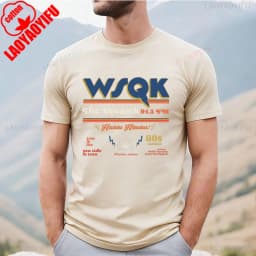 WSQK THE SQUAWK 94.5 Shirt Vintage Radio Tee Scifi Tshirt Graphic T Shirts Aesthetic Clothes Cotton Short Sleeve Unisex T-shirt
