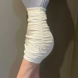 Casual White Bodycon Mini Skirts Women Summer Elastic Waist Korean Fashion Clothing Slim Sexy Office Ladies Black Pencil Skirt