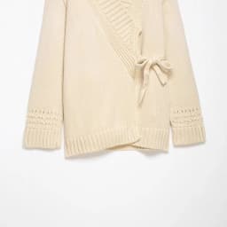 Fashion Casual Knitted Double-Breasted Jacket Women's Wrap Knit Cardigan Belt Shawl Collar Openwork Cuffs Oversized Sweater LS3K