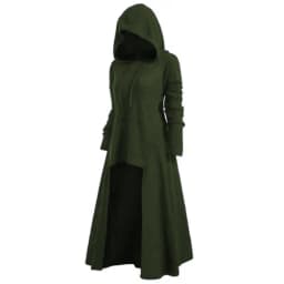 Women's Plus Size Irregular Long Dress Hooded Casual Loose Elastic Solid Color Jacket Coat