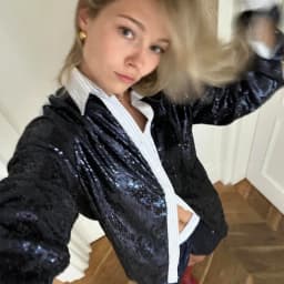 New Style Women's Suit Loose Casual Sequin Patchwork Long Sleeve Shirt Shorts Pants Set Fashion Women 2025 New BAP7
