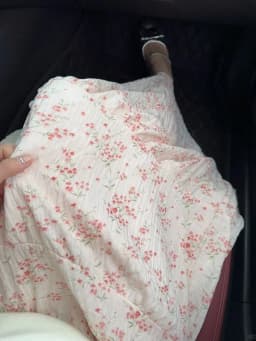 Sweet Floral Chiffon Long Skirt Women High Waist Fashion Elegant Loose Skirts Korean Chic Casual Female Summer Soft Long Skirts