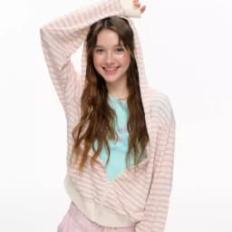 College-style Casual Loose Outerwear American Retro All Match Zipper Sweatshirt Street Sweet Bow Design Hooded Coats Female Top