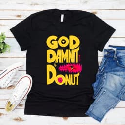 Retro Dungeon Crawler Carl Vintage Shirt Goddamnit Donut T-Shirt Sci-Fi Book Lover Tee Princess Donut & Mongo Funny Graphic Tops