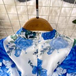 Fashion Elegant Stand Collar Long Lantern Sleeve Big Swing Robe Single Breasted Belt Slim Waist Print Dress Chic Summer Vestido