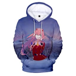 Comfortable Darling In The Franxx 02 Zero Two 3D print Hoodies Sweatshirts Men/Women Sweatshirt Adult/Child Casual Pullovers