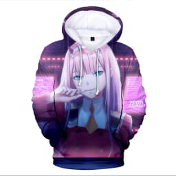 Comfortable Darling In The Franxx 02 Zero Two 3D print Hoodies Sweatshirts Men/Women Sweatshirt Adult/Child Casual Pullovers