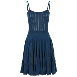 2679 High-quality Summer New Fashionable Knitted Elastic Popular Hollow Out Sexy Waist Slimming Suspender Women's Dress