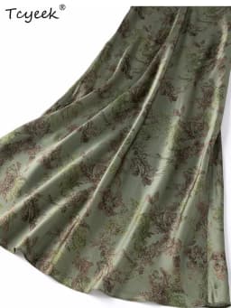 Tcyeek 21MM 100% Natural Mulberry Silk Party Dress Women 2026 Elegant Womens Dresses Maxi Dress Summer Clothes Vestido Feminino