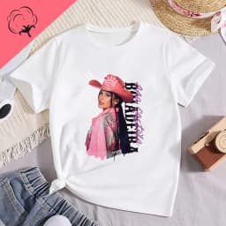 Famous Singer Ana Castela Classic Poster Print Women's Fashion T-shirt, Everyday Casual Cotton T-shirt, Women's Pop Shirt