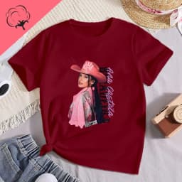 Famous Singer Ana Castela Classic Poster Print Women's Fashion T-shirt, Everyday Casual Cotton T-shirt, Women's Pop Shirt