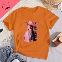 Famous Singer Ana Castela Classic Poster Print Women's Fashion T-shirt, Everyday Casual Cotton T-shirt, Women's Pop Shirt